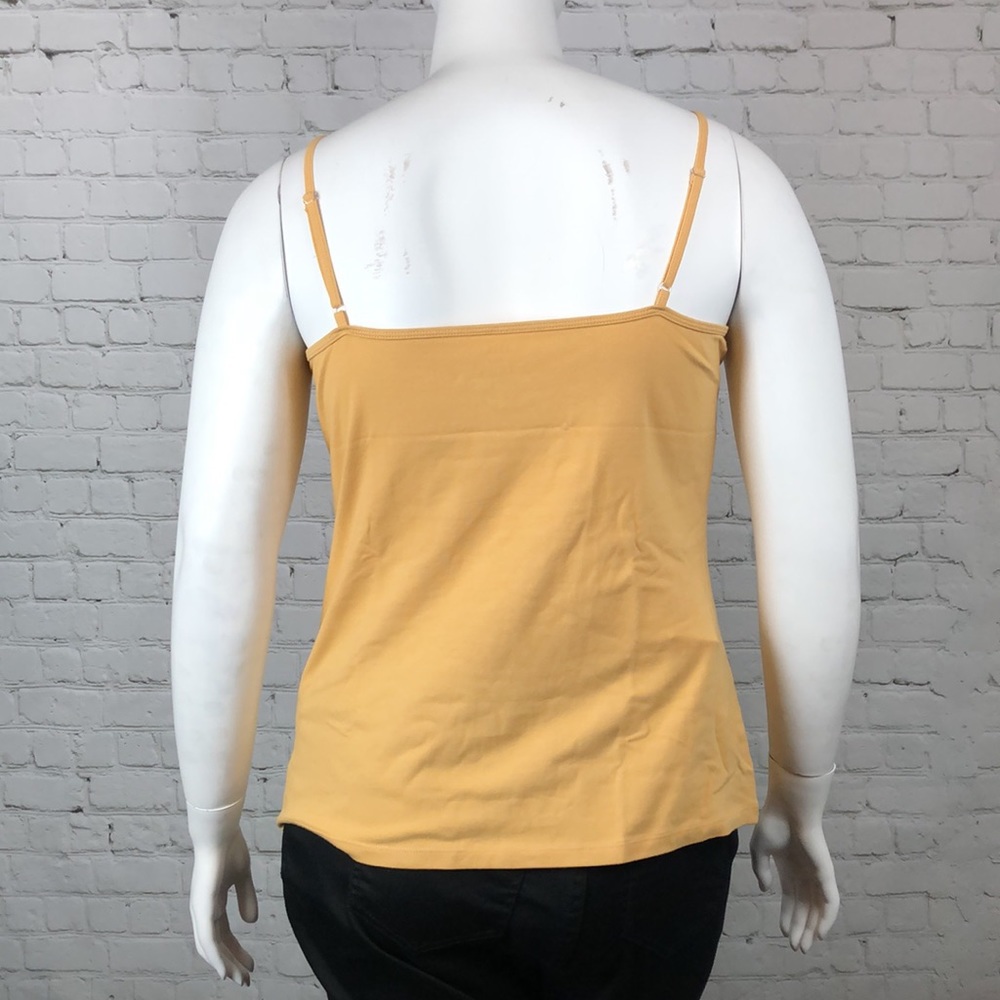 0X 1X Maurices Yellow Strappy Tank Top Plus Size - Picture 2 of 4